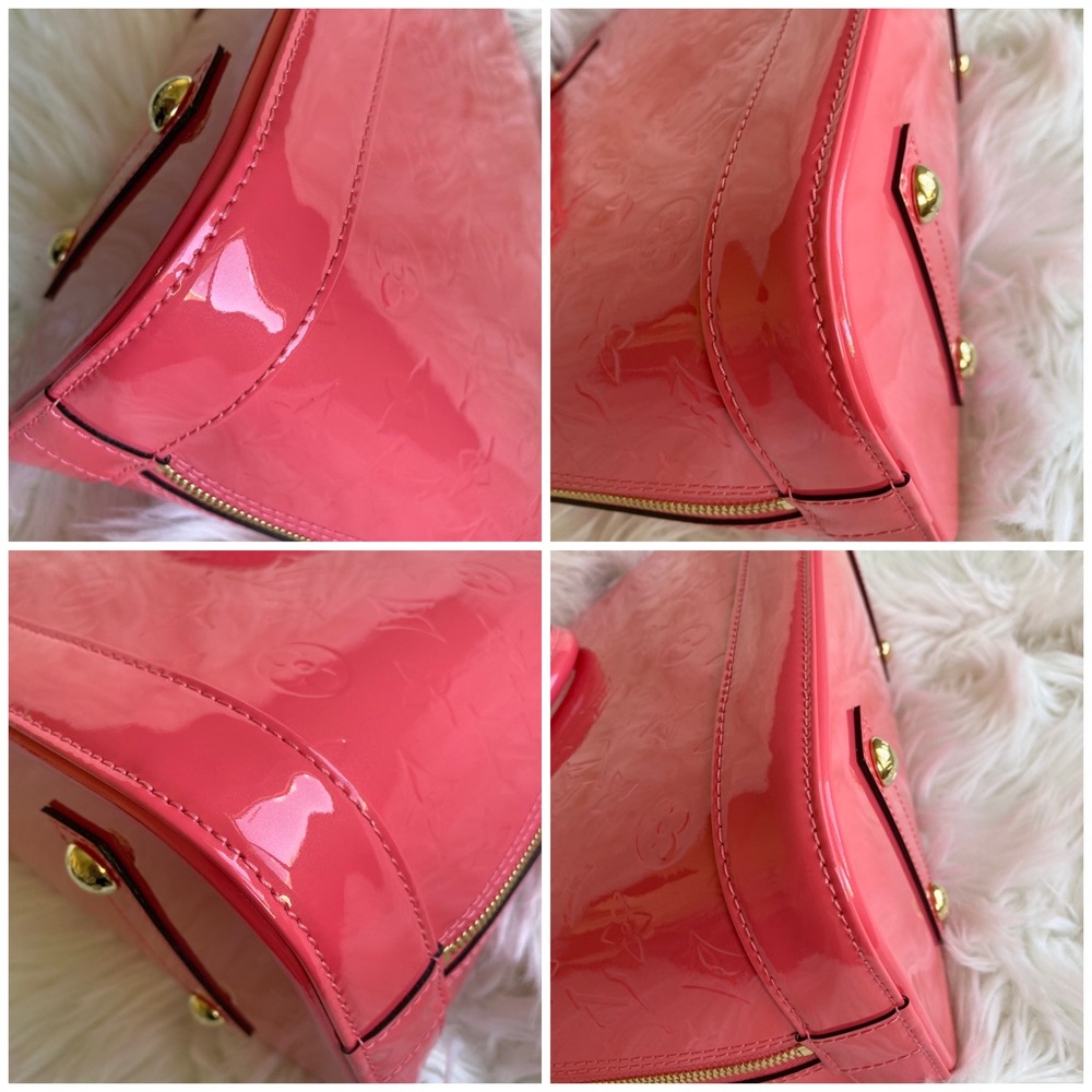 ✨💗Louis Vuitton💗✨ Vernis Alma PM Rose Litchi MINT CONDITION - Picture 9 of 17
